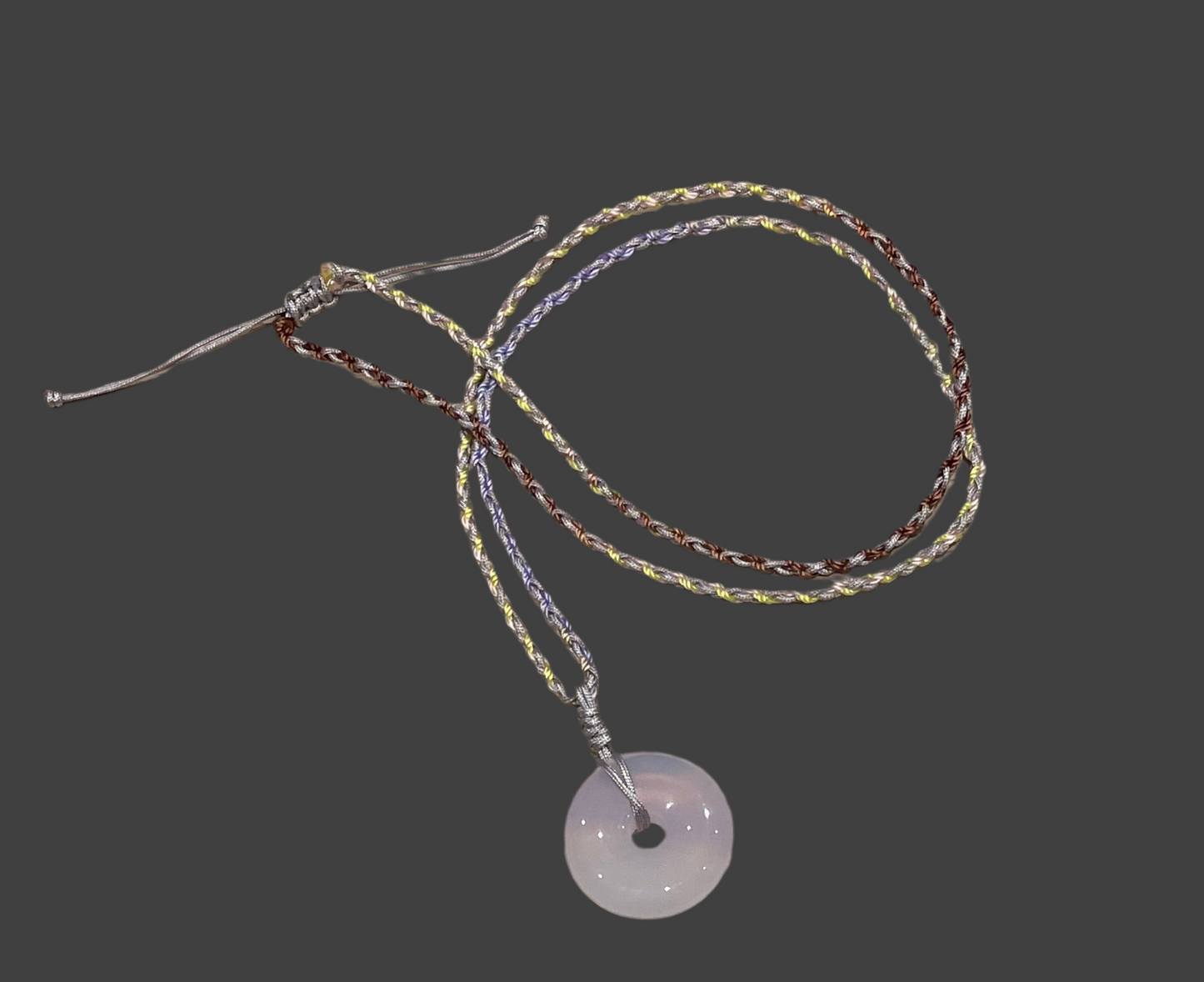 Handmade necklace with a agate pendant