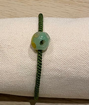 Handmade Green Jade Charm Bracelet, Adjustable Gemstone Jewelry for Luck, Prosperity & Positive Energy