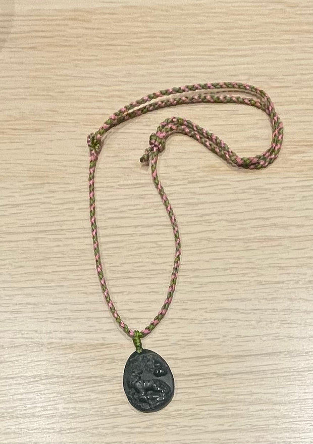 Handmade Dark Green Jade Tiger Pendant Necklace, Powerful Gemstone Jewelry for Strength, Courage & Protection