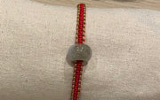 Handmade Bracelet with Green Jade Charm, Adjustable Cord Bracelet for Luck, Protection & Healing Energy