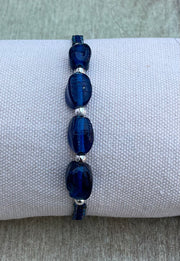 Handmade Bracelet with Glass Beads, Adjustable Cord Bracelet for Elegant, Minimalist & Everyday Style
