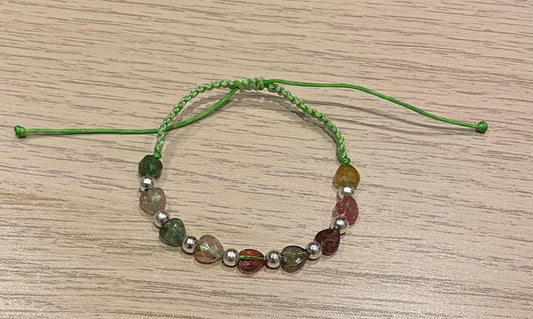 Handmade tourmaline bracelet