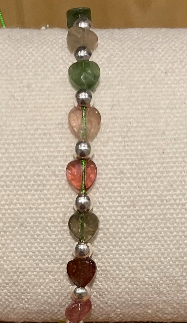 Handmade Tourmaline Bracelet, Natural Healing Gemstone Jewelry for Protection & Positive Energy