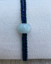 Handmade Bracelet with Jade Charm, Adjustable Cord Bracelet for Luck, Protection & Positive Energy
