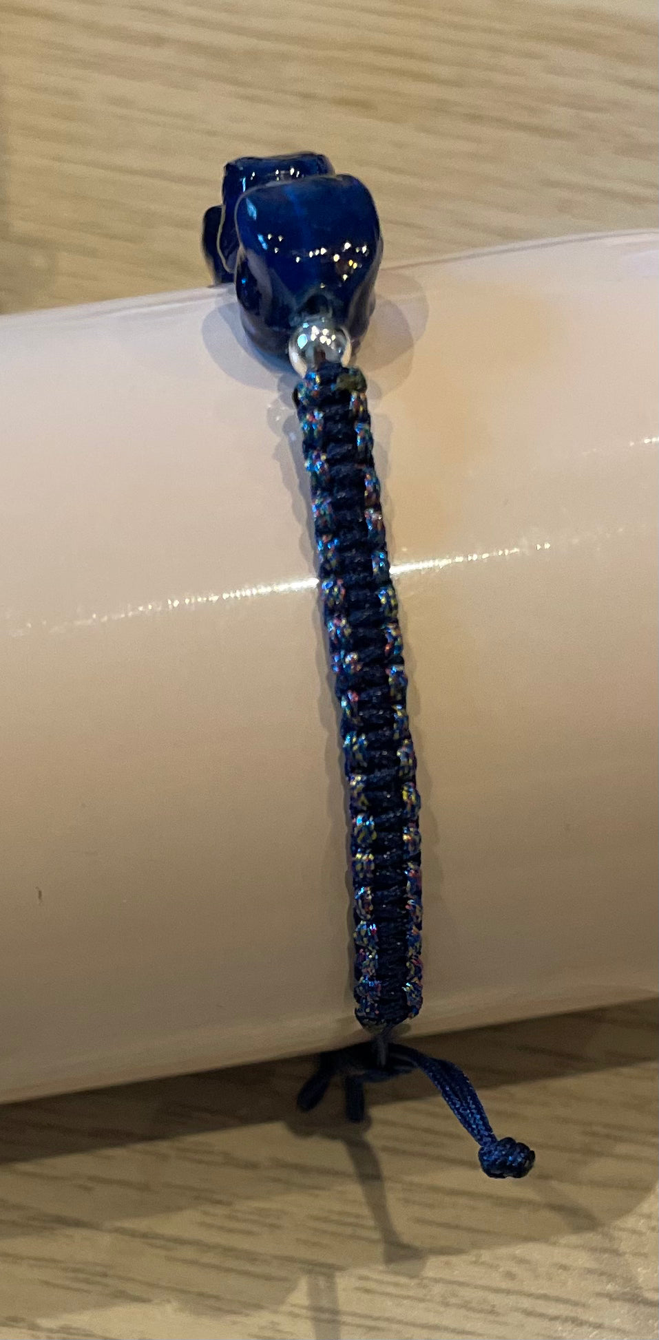 Handmade bracelet with glass beads