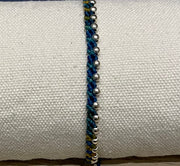 Handmade Bracelet with Silver-Colored Metal Beads, Adjustable Fashion & Stylish Jewelry